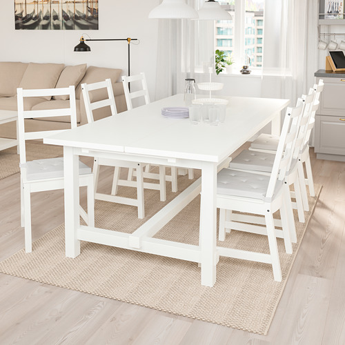 NORDVIKEN extendable table, white, 210/289x105 cm IKEA Indonesia
