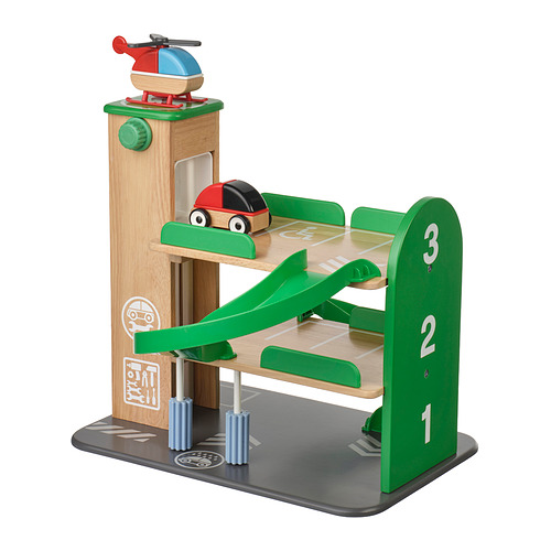 LILLABO garage with car and helicopter