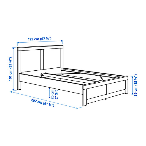 FÅGELFJÄLLET bedroom furniture, set of 5