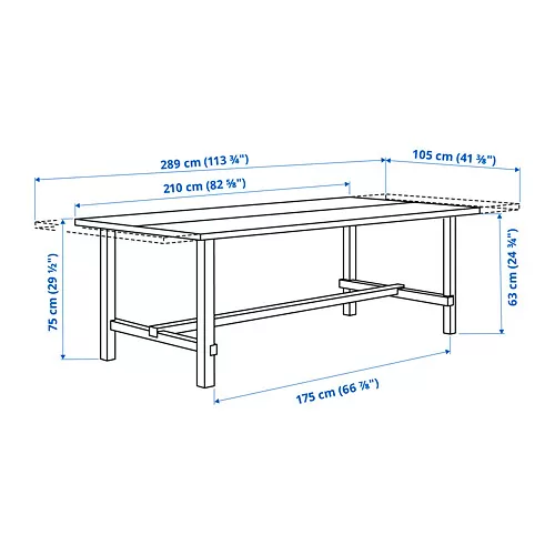 NORDVIKEN Measurement Illustration