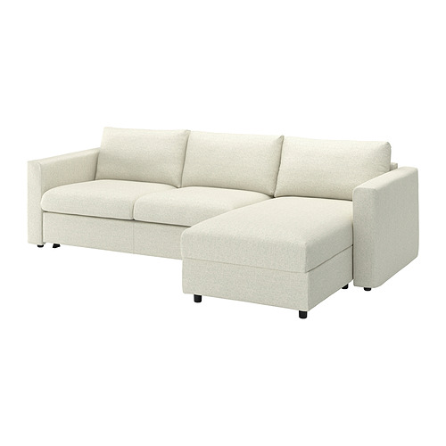 VIMLE 3-seat sofa-bed with chaise longue