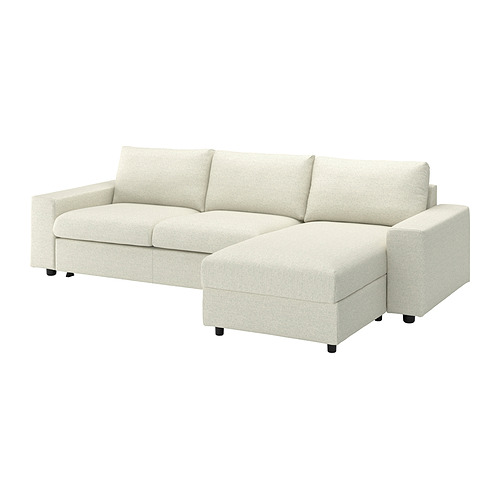 VIMLE 3-seat sofa-bed with chaise longue