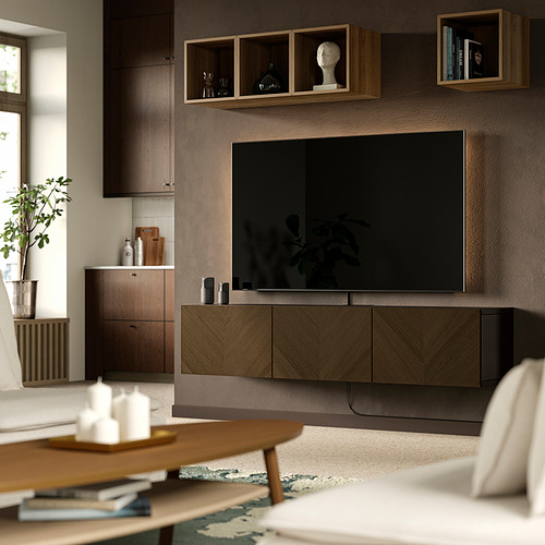 BESTÅ meja TV dengan pintu