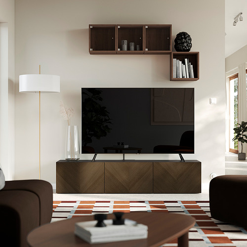 BESTÅ meja TV dengan pintu