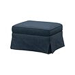 EKTORP - Bangku kaki dengan penyimpanan, Kilanda biru tua