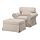 EKTORP - armchair and footstool, Kilanda light beige | IKEA Indonesia - PE922911_S1