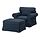 EKTORP - armchair and footstool, Kilanda dark blue | IKEA Indonesia - PE922915_S1