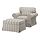 EKTORP - armchair and footstool, Karlshov beige/multicolour | IKEA Indonesia - PE922913_S1