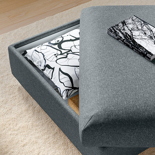 VIMLE footstool with storage
