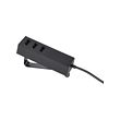LÖRBY - Charger USB dengan penjepit, hitam