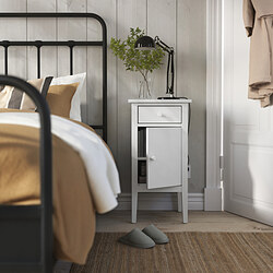 GULLABERG - Bedside table, with 1 drawer with door/white, 38x40x75 cm