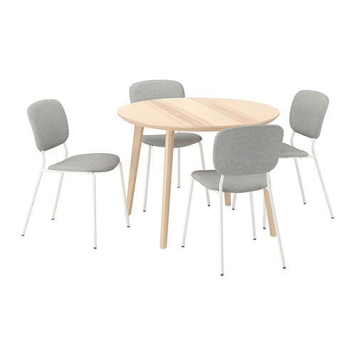 VIHALS/LISABO table and 4 chairs