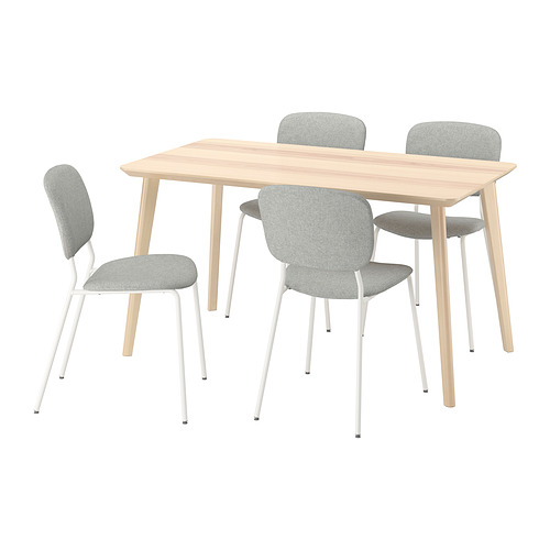 VIHALS/LISABO table and 4 chairs