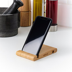 BERGENES - Tempat ponsel/tablet, bambu