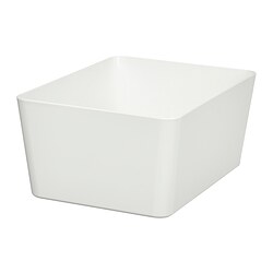 KUGGIS - Box, white, 13x18x8 cm