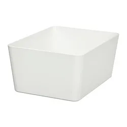 KUGGIS - Kotak, putih, 13x18x8 cm