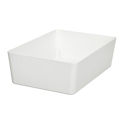 KUGGIS - Box, white, 18x26x8 cm
