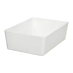 KUGGIS - Box, white, 18x26x8 cm