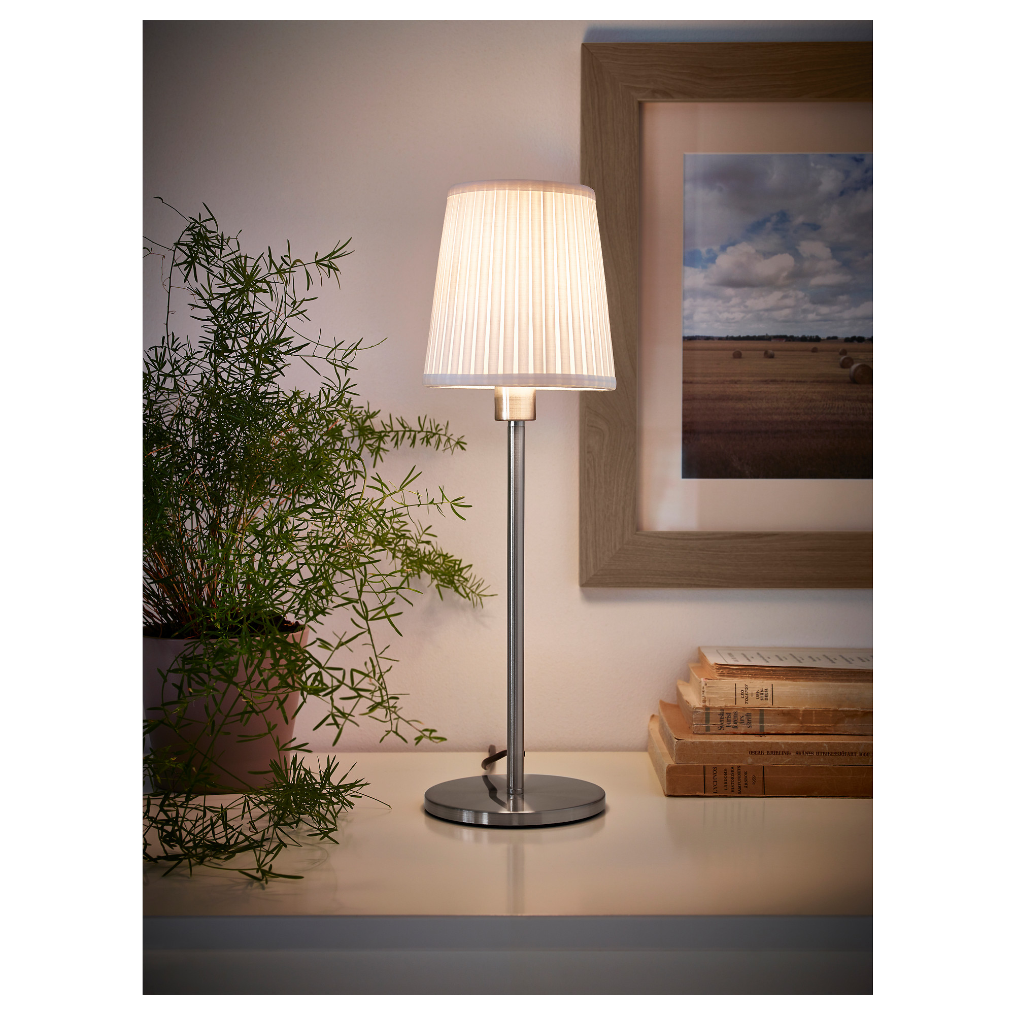 RODD table lamp base, nickelplated IKEA Indonesia