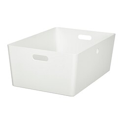 KUGGIS - Box, white, 37x54x21 cm