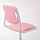 ÖRFJÄLL - kursi untuk meja anak, putih/Vissle merah muda | IKEA Indonesia - PE923104_S1
