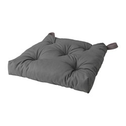 MALINDA - Chair cushion, grey, 40/35x38x7 cm
