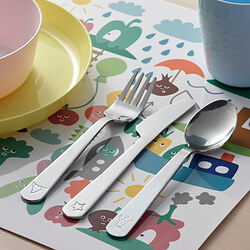 FABLER - 3-piece cutlery set, stainless steel