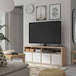 KALLAX - TV bench, white stained oak effect, 147x60 cm | IKEA Indonesia - PE923212_S2