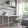 LAGKAPTEN/ADILS - desk, organic shapes/white black, 140x60 cm | IKEA Indonesia - PE923221_S1