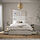 VIHALS bed frame with 4 storage boxes