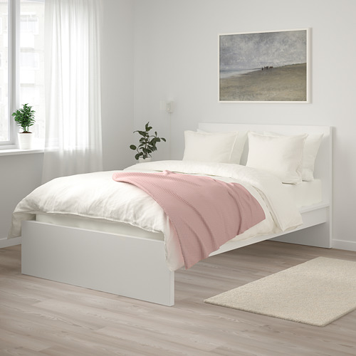 MALM rangka tempat  tidur  tinggi  putih L nset 120x200 cm 