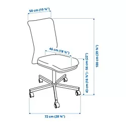 TOBERGET - Swivel chair, Vissle black