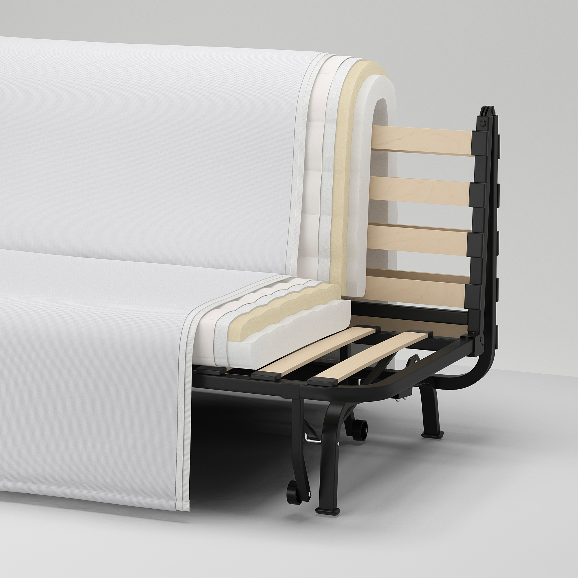 LYCKSELE MURBO twoseat sofabed, Vallarum grey IKEA Indonesia