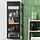 MOSSJÖN - wall cabinet w shelves/glass door, anthracite, 36x18x102 cm | IKEA Indonesia - PE923313_S1