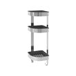 BROGRUND - Corner wall shelf unit, stainless steel, 19x58 cm