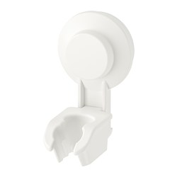 TISKEN - Hand shower park bracket w suc cup, white