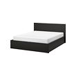 MALM - Ottoman bed, black-brown, 180x200 cm