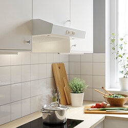 LAGAN - Cooker hood yg dipasang di dinding, putih, 60 cm