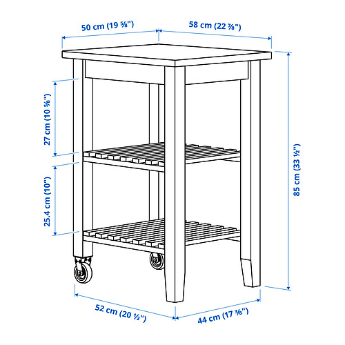 BEKVÄM Measurement Illustration