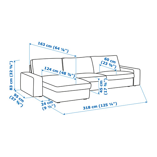 KIVIK Measurement Illustration