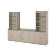 HAUGA - Storage combination, beige, 279x46x199 cm
