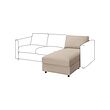 VIMLE - Bagian chaise longue, Hallarp krem