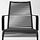 VÄSMAN - kursi+sandaran lengan, luar ruang, hitam | IKEA Indonesia - PE844133_S1