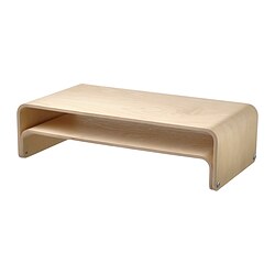 VATTENKAR - Laptop/monitor stand, birch, 52x26 cm