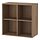 EKET - cabinet with 4 compartments, brown/walnut effect, 70x35x70 cm | IKEA Indonesia - PE951303_S1