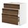 METOD/MAXIMERA - base cab f sink+3 fronts/2 drawers, white/Stensta dark brown ash veneer, 80x60x80 cm | IKEA Indonesia - PE951344_S1