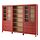 HEMNES - storage combination w doors/drawers, red stained/light brown stained, 270x197 cm | IKEA Indonesia - PE883988_S1