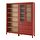 HEMNES - storage combination w doors/drawers, red stained/light brown stained, 180x197 cm | IKEA Indonesia - PE883987_S1