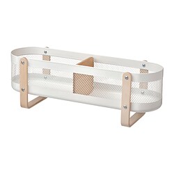 RISATORP - Desk organiser, white, 50x16x17 cm