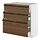METOD/MAXIMERA - base cabinet with 3 drawers, white/Stensta dark brown ash veneer, 80x37x80 cm | IKEA Indonesia - PE951363_S1